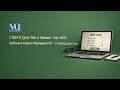 CS615 Quiz No.2 Solved | Fall 2025 | VU Final Term 