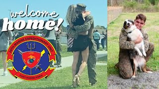 MY HUSBAND IS FINALLY HOME FROM DEPLOYMENT! 🥹 USMC Homecoming