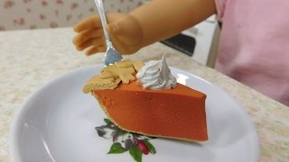 Doll Size Pumpkin Pie Slices