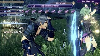 Xenoblade Chronicles 2 1.4.1 - Pandoria - All 4 specials in one Chain Attack with Damage Caps