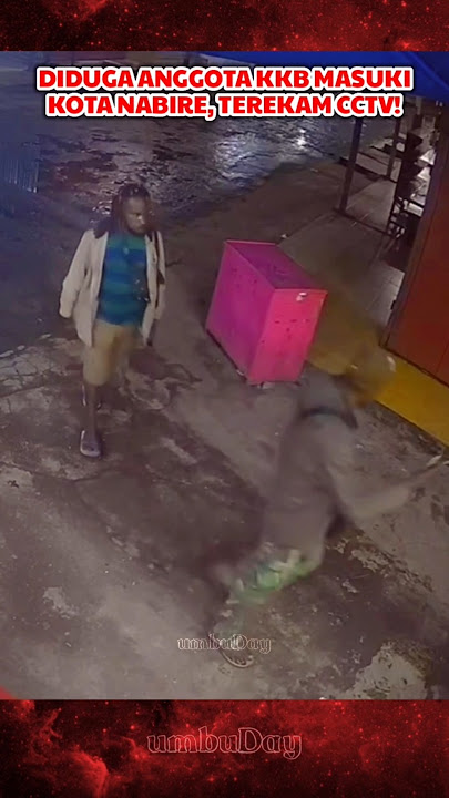 Armed Man Caught on CCTV in Nabire, Papua #kkb #tni #military