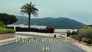 Relaxing Drive in Pacific Palisades, Los Angeles, California ASMR 4K