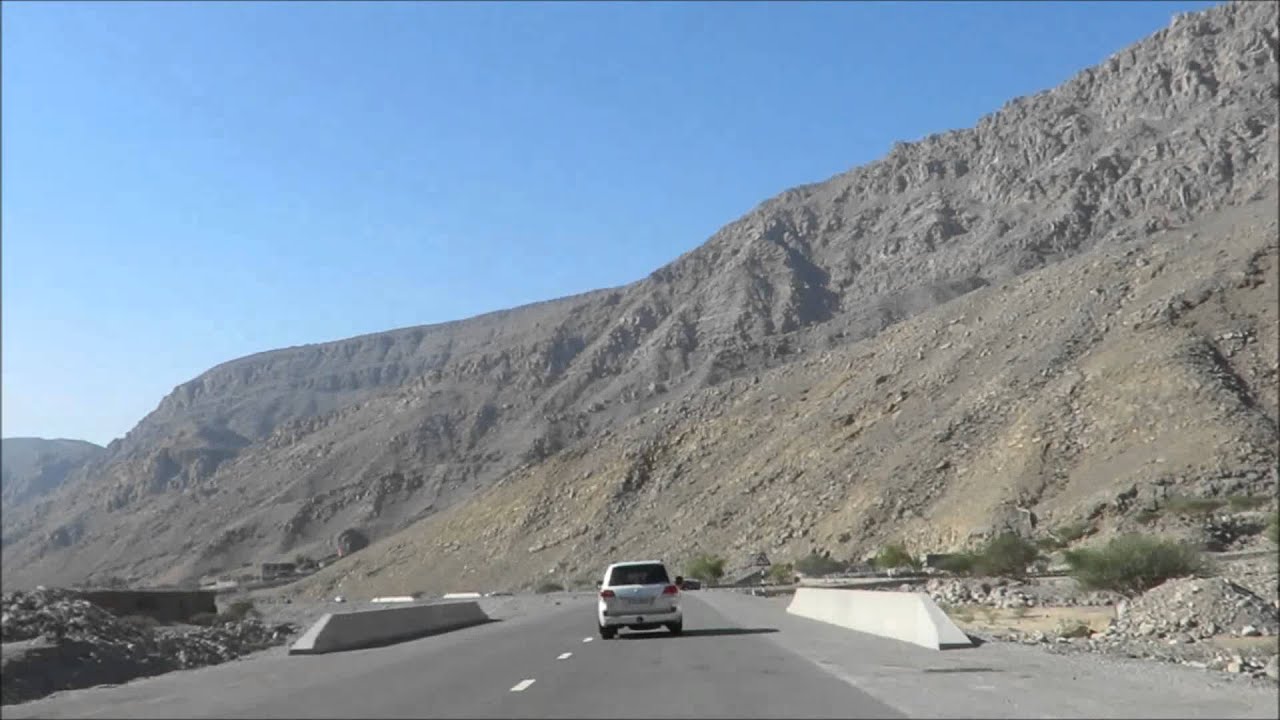 Drive through the UAE's tallest mountain Jabal Al Jais. - YouTube