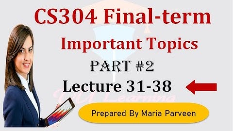 CS304 Finalterm Preparation 2022 | Lecture 31-38 | PART 2 | VU CS304 Short Lectures | CS304 NOTES