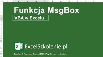Funkcja Msgbox - VBA w Excelu 2013 / 2010
