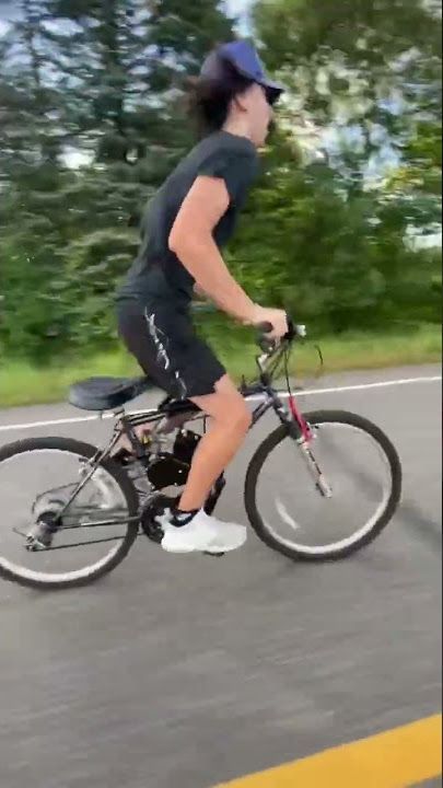 Wheelies On Custom Motorized Bike