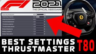 Best Settings For The Thrustmaster T80 Wheel On F1 2021 | PS4/PS5