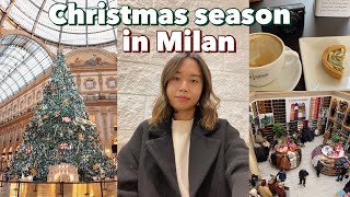 Milan Vlog: Christmas &amp; Christmas shopping in Milan &amp; changing hairstyle | Life in Milan Italy Vlog