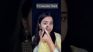 F Shaped Concealer Hack #hack #concealer #shorts #youtubeshorts #youtube