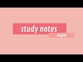 STUDY NOTES/Cómo hacer apuntes simples para tus clases de inglés/