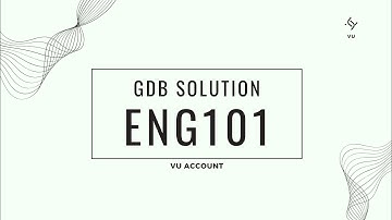 Eng101 GDB solution 2023