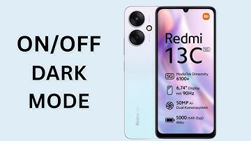 Redmi 13C : Turn ON/OFF Dark Mode