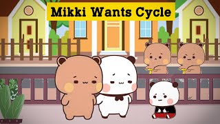 Mikki Wants BICYCLE | BUBU DUDU Cuties | Bubu Dudu Animation | Peachgoma