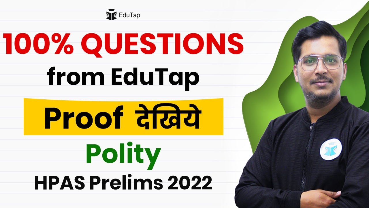 Polity HPAS Prelims 2022 | Polity Questions and Sources in HAS Prelims | HPAS Preparation Strategy