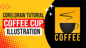 How To Make Coffee Cup Illustration Logo in CorelDraw | Corel draw Tips & Tricks | coffee shop Logo