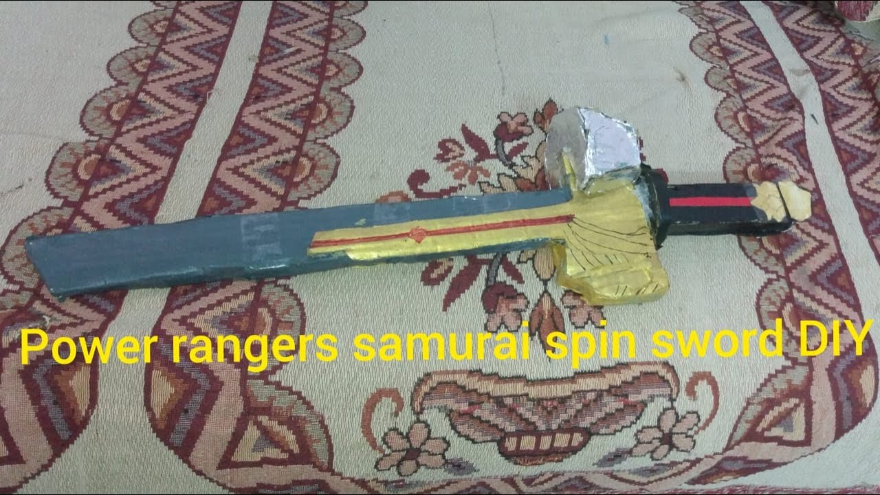 how to make power rangers samurai spin sword from cardboard? Spandan ...