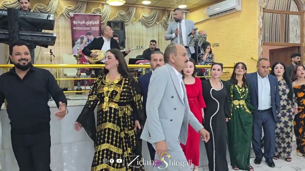 حفلة زفاف غازي & مها _ زيدان شنكالي في قاعة ازادي شنكال 