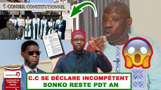 Réintégrat° SONKO AN C.C rejette le recours de l'opposition:Révélations surprenantes Abdou A.DIOP