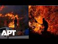 Bodycam Captures Firefighter Battling Wind-fueled Wildfire Near Turkey’s Tourist Coast | APT