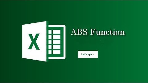 ABS Excel Function | How to Get Absolute Value in Excel?