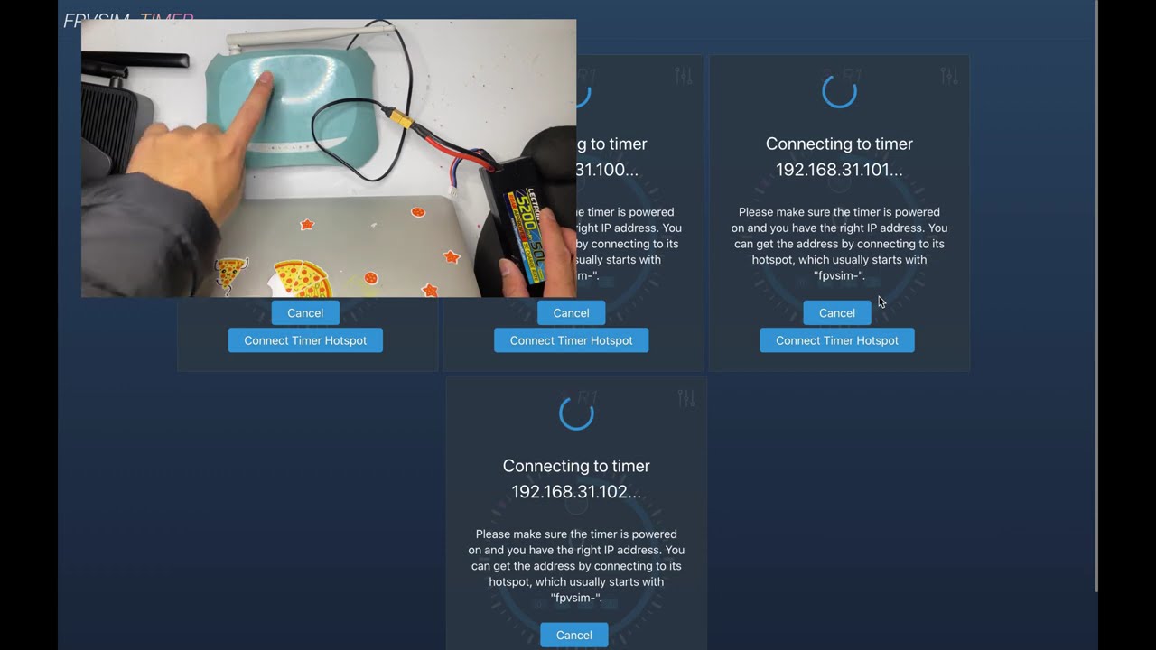FPVSIM Timer - Custom Router First Time Setup
