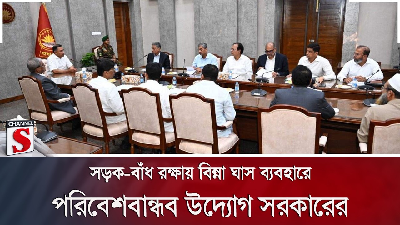সড়ক-বাঁধ রক্ষায় বিন্না ঘাস ব্যবহারে পরিবেশবান্ধব উদ্যোগ সরকারের | Binna Grass | Channel S News
