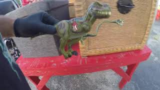 Shopping the flea market! Never know what we'll find!