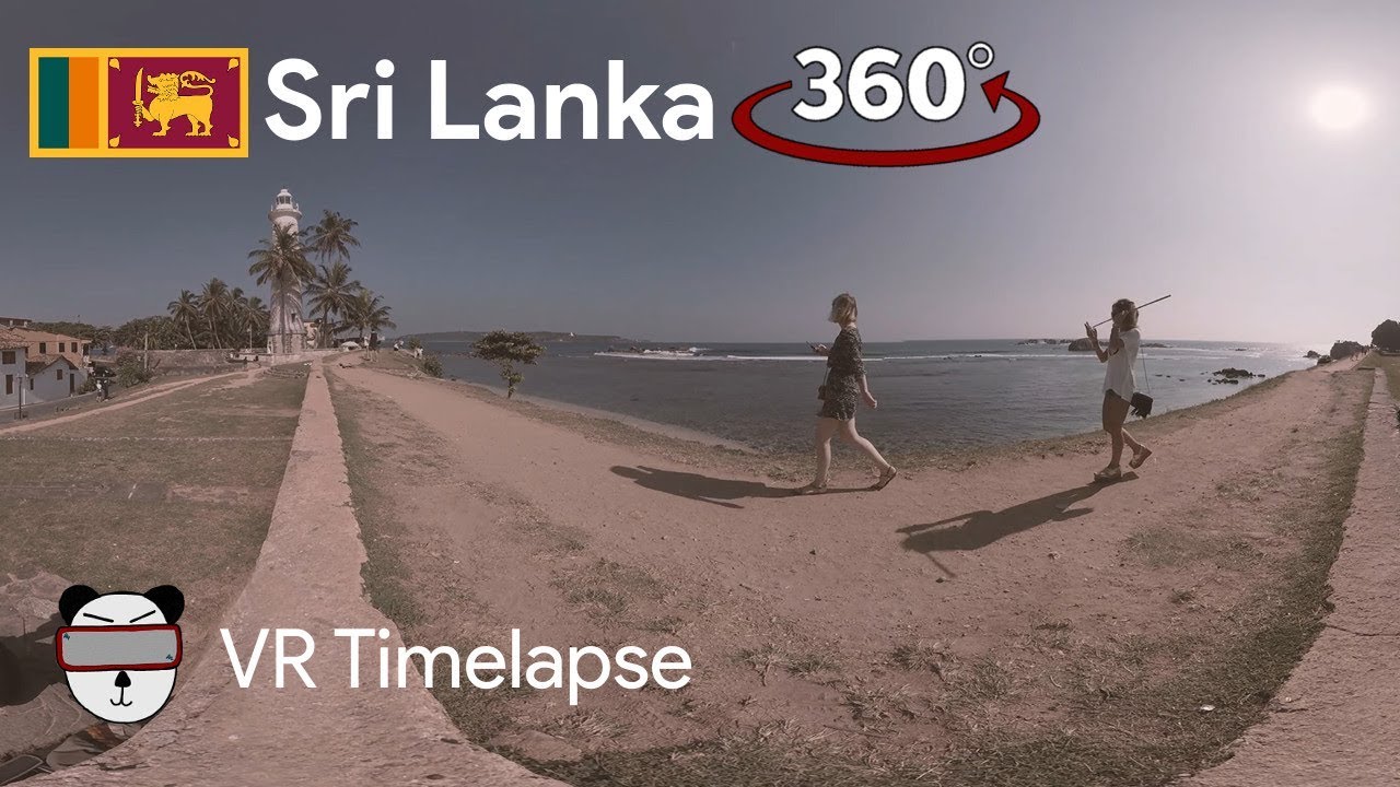 ⏰🎥 360° Timelapse: Lighthouse Waves | Galle, Sri Lanka 🇱🇰