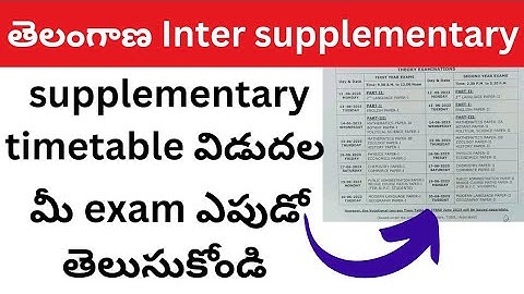 ts inter supplementary exam 2023||ts inter supplementary time table 2023||tsintersupplementaryresult