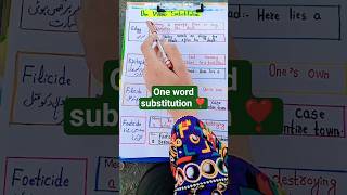 One Word Substitution for CSS, PMS, FPSC &amp; PPSC ❣️