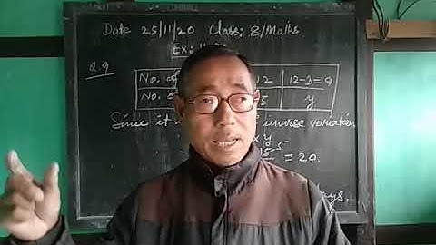 Direct and inverse variation ( Ex - 11.2 ) for class 8 / Maths