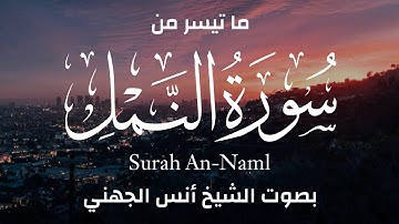 تلاوة مختارة || ما تيسر من سورة النمل بصوت الشيخ أنس الجهني