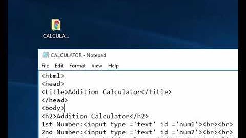 Make Addition Calculator with JavaScript
