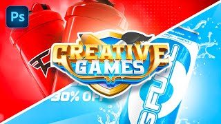 2 Designers Design GFUEL Adverts In 1 Hour! | Creative Games S1:E1