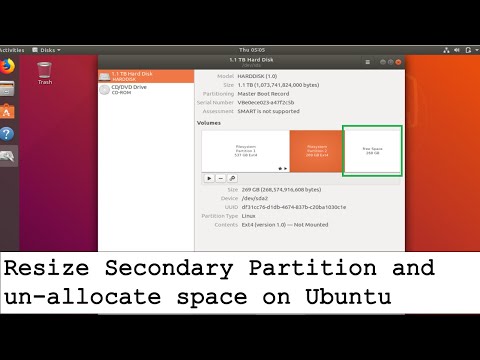 Resize Secondary Partition and un-allocate space on Ubuntu | Part #3 hqdefault