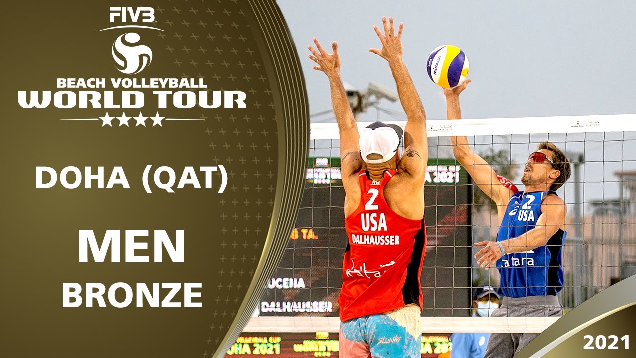 LIVE - Men's Bronze Medal | 4* Doha (QAT) - 2021 FIVB Beach Volleyball World Tour