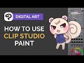 How to use clip studio paint  digital art tutorial for beginners step by step
