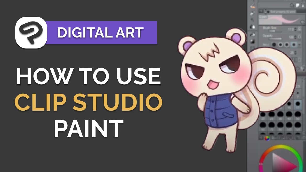 How to Use CLIP STUDIO PAINT - Digital Art Tutorial for BEGINNERS (step by  step) 