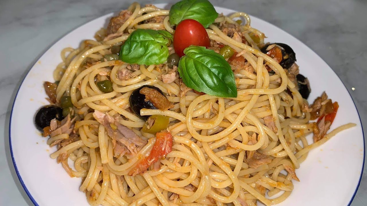 مقرونة بالتن🍝 على الطريقة الإيطالية بأيادي تونسية 👌🇹🇳