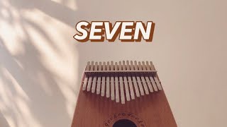 정국 (Jung Kook) 'Seven (feat Latto)' Kalimba Cover and Tutorial With Tabs Resimi