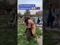 Afghan men like to wrestle professionally or just for fun 😅
