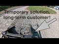Small Commercial Parking Lot Repair | Hauling Stone, Grading & Compaction