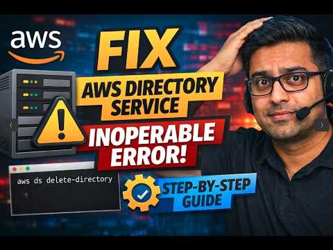 How to Fix AWS Directory Service Inoperable Error | Step-by-Step Guide ...