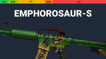 M4A1-S Emphorosaur-S - Skin Float And Wear Preview