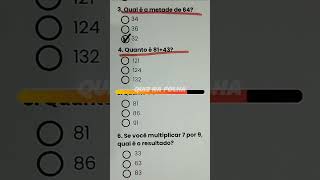 Matemática #quiz #matemática #exatas #enem #quiztime #conhecimento #teste #dicas