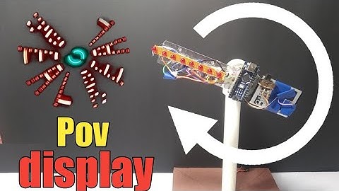 How to make Led Pov display ||using a Arduino nano And || motor clock display