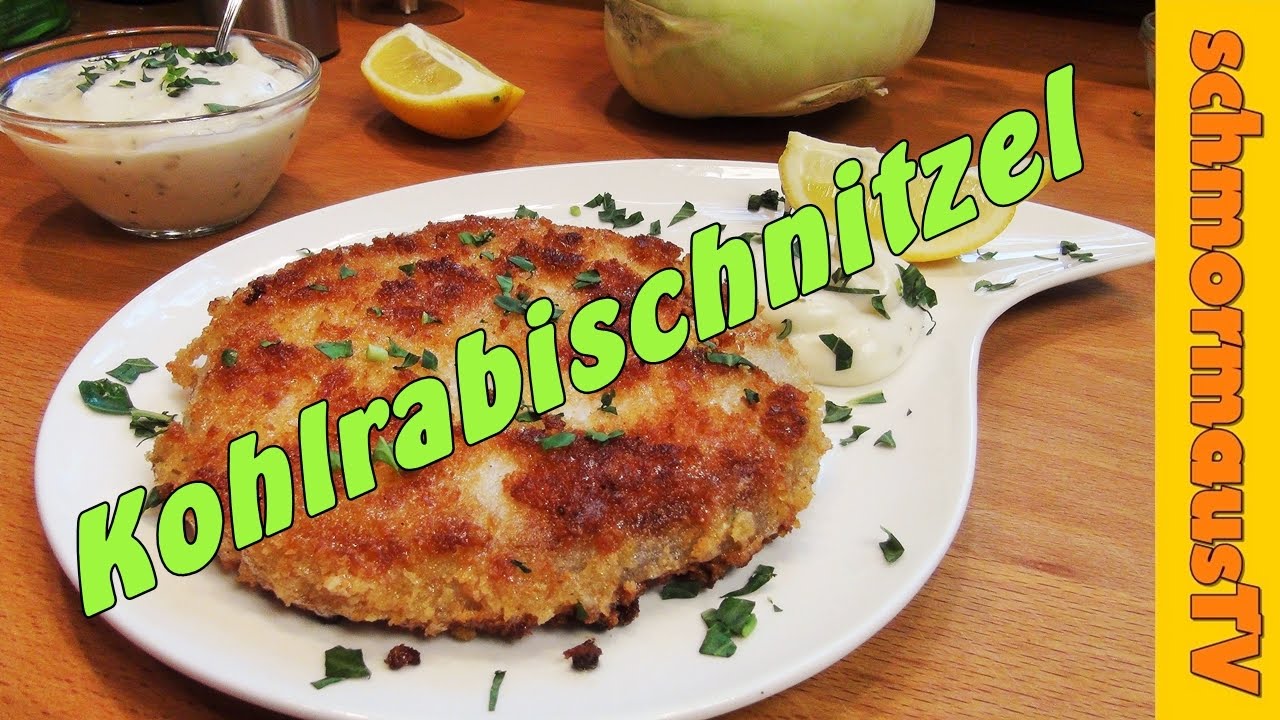 Kohlrabischnitzel - Vegetarisches Schnitzel - Gemüseschnitzel ...