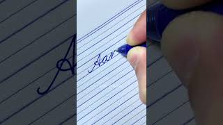 “Aanya Beautiful name in Cursive writing | How to write English Cursive writing | Cursive Letters