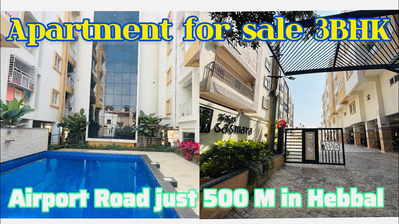 #153 Apartment for sale 3BHK in Hebbala metro 🚇 station just 500 M price 1.19 cr negotiable 