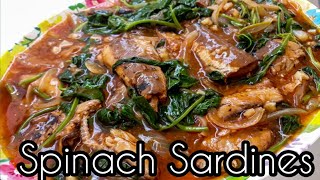 Spinach  Sardines Recipe I Budget Ulam I Sardines Recipe